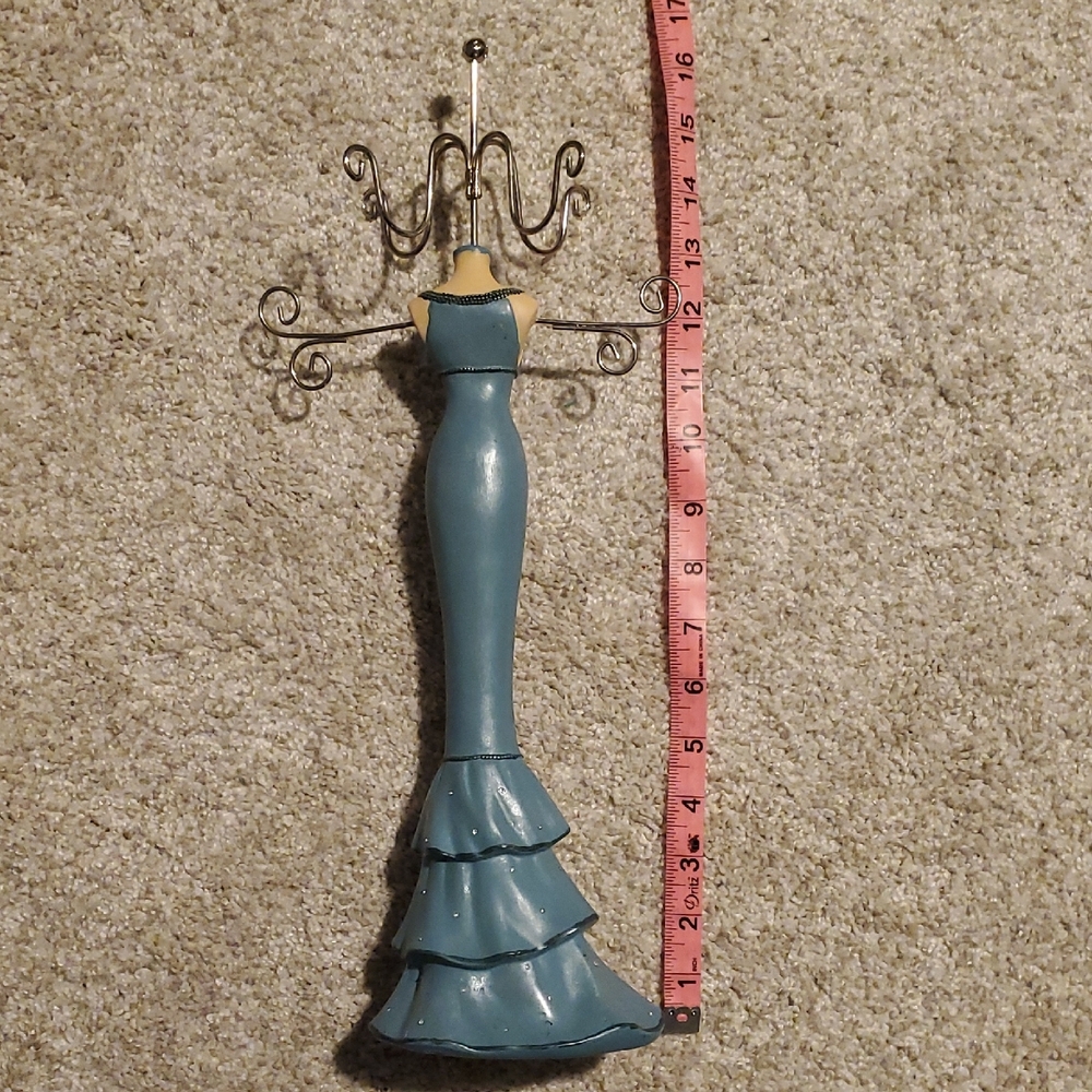 Elegant Blue Dress Jewelry Hanger - Picture 2 of 2